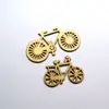 Accesorios Hechos a Mano DIY Decoraciones de Boda Personalizadas Apliques de Bicicleta de Madera Piezas Decorativas de Madera Juego de 10