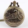 Reloj de bolsillo de comercio exterior con patrón tallado de alta gama, estilo retro de fábrica, con personalidad, para motocicleta, reloj de cadena grande, venta al por mayor, P79