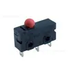 Interruptor de Microswitch de Cabeça de Cogumelo Vermelha de Tamanho Médio Padrão Europeu Normalmente Aberto Normalmente Fechado Resistente a Altas Temperaturas Eletrodoméstico Interruptor de Rearme Automático