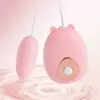 Jinle Huevo Vibratorio Lindo para Mascotas Control Remoto Vibrador Productos para Adultos Dispositivo de Masturbación Femenina Juguete Sexual Vibratorio para Estudiantes y Parejas