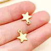 10 Colgantes de Corazón Estampado de Acero Inoxidable, Trébol de Cuatro Hojas, Luna, Estrella, Rayo, Disco para Joyería Hecha a Mano DIY