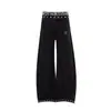 Pantalones de Mezclilla Largos Rectos Sueltos con Diseño de Estrella de Mezclilla Original Streetwear Americano para Hombres y Mujeres Ajuste Limpio Modernos