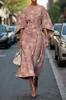 2025 Sitio Independiente Transfronterizo Amazon Floral Ocean Elegancia Eterna Vestido E439 Vestido de Mujer