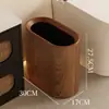 Papelera delgada transfronteriza para uso doméstico, diseño elegante para sala de estar, cocina y baño, ligera y lujosa, adecuada para espacios estrechos