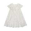 Vestido Falda Jinrui para Niñas Nuevo Estilo Primavera y Verano 2026 Vestido de Princesa con Volantes de Manga Corta Corta Línea A para Niñas y Niños de Edad Media