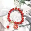 2025 Novo Bracelete de Lótus de Jade Branco Bracelete de Cristal Nicho Alto Padrão Luxo Acessível Exquisito Estilo Fada Bracelete