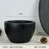 Plato de Fruta de Madera Carbonizada Viento Silencioso Negro Hecho a Mano Forma Especial Madera de Tung Madera Carbonizada Plato Decorativo Bandeja para Casa de Huéspedes Hotel Adornos