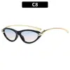 Nuevas Gafas de Sol de Verano para Mujer Estilo Ojo de Gato con Protección Solar, Gafas de Sol con Templo de Nudo de Cuerda de Metal Estilo Europeo y Americano Transfronterizo