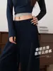 Pantalones casuales de moda de alta gama estilo coreano, tipo mousse nube, para mujer, adecuados para verano y otoño, con un diseño relajado, holgado, adelgazante y de pierna ancha
