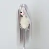 Peruca para Boneca BJD 346 Folha Luo Li Acessórios de Cabelo para Vestir Boneca Franja Longa Cabelo Longo Liso Múltiplas Cores Disponíveis
