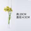 Vaso de vidro transparente hidropônico simples moderno criativo pendurado decorativo sala de estar personalizado mini garrafa de parede