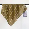 Lenço Quadrado Pequeno de Seda Vintage Estilo Old Money para Mulheres, em Paleta de Cores Melaad, Lenço Decorativo de Pescoço Artístico e Versátil, Lenço de Cintura, Acessório
