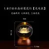 Lámpara de Bola de Cristal Real para Ofrenda, Lámpara de Loto Recargable, Lámpara de Buda de Cobre, Lámpara Frontal de Buda, Lámpara LED Eterna, Lámpara de Ofrenda para el Hogar