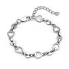 Coreia do Sul Ins Tendência Nicho Design Pulseira de Pedras Negras Vesícula Biliar Feminina Moda Luxo Leve Personalizada Elegante Pulseira de Contas de Aço Titânio