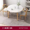Mesa de Jantar Pequena Simples, Conjunto de Mesa de Jantar Redonda e Cadeiras, Adequado para Apartamentos Pequenos e Casas Alugadas, Mesa Redonda Pequena Minimalista Nórdica