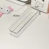 Caja de almacenamiento transparente para escritorio, organizador de cosméticos, caja pequeña, caja de almacenamiento para papelería de dormitorio, caja de almacenamiento apilable y combinable