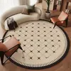 Alfombra Retro de Bucle para Sala de Estar, Alfombra de Hogar de Alta Gama, Lavable y Limpiable, Lujo Ligero, Sencilla y Resistente a Manchas, Alfombrilla para Dormitorio con Envío Gratis