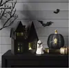 Halloween Transfronteiriço Novo Alvo Abóbora de Halloween Morcego Fantasma Resina Pequenos Enfeites Fantasma