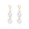 Pendientes de perlas de imitación barrocas de lujo, ligeros, europeos y americanos, con personalidad para mujer, estilo frío y circular, pendientes franceses.