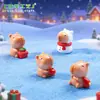 Nuevo producto transfronterizo: Figuras Lindas de Capibara Navideño, Decoraciones DIY de Escena de Nieve, Adornos de Paisaje en Miniatura
