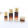 Longxin Padrão Vertical Quadrado Cuidados com a Pele Frasco Cosmético de Cuidados com a Pele de Alto Nível Essência Hidratante Frasco de Creme Base