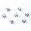 Porcelana Azul e Branca de Jingdezhen Cor em Pó Cerâmica 10mm Furo Reto Contas Redondas DIY Pulseira Pingente Acessórios de Contas Mercadorias de Alta Qualidade