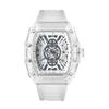 Reloj para Hombre ZIDO Marca Moda Casual de Alta Gama Automático Cuarzo Hueco Luminoso Impermeable Forma de Barril 1703