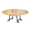 Mesa de Jantar Dobrável para Uso Doméstico, Mesa de Jantar Dobrável para Apartamento Pequeno, Mesa Redonda Simples para Moradia Alugada, Mesa de Jantar Móvel Atacado