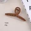 Pinza de pelo retro de otoño e invierno de alta gama con pinza de garra y flockeado para la parte posterior de la cabeza, pinza de tiburón grande simple y elegante, accesorios para el cabello al por mayor