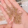 Mini Uñas Postizas Acabadas de Rhinestone Pequeño Color Champagne de Gama Alta de Moda Bolas de Rhinestone Decoraciones para Uñas Venta al por Mayor