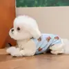 Macacão de urso para pet de quatro estações, pijama, roupa de casa para cães e gatos de pequeno e médio porte, roupa de quatro patas para cachorro