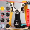 Tirachinas de Acero Inoxidable Láser Tiro Rápido Precisión Competición Tirachinas Metálico Plano de Cuero para Adultos Tiro de Precisión al Aire Libre Arco Único
