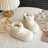 Botas de Algodón para Niña Invierno Nuevo Estilo Zapatos de Algodón Calentitos Engrosados con Felpa para Niños Suela Suave Antideslizante Cremallera Lateral Botines para Bebé Niña