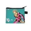 Nuevo Monedero de Jojo's Bizarre Adventure Bolsa para Monedas con Cremallera de Dibujos Animados Linda Bolsa Pequeña de Almacenamiento para Estudiantes Venta al por Mayor