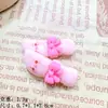 Conjunto de Louça Rosa Caseiro Acessórios de Resina Faca e Garfo Acessórios de Brinquedo de Comida Acessórios para Capa de Celular DIY Joias de Cola Creme