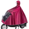 Capa de chuva para veículos elétricos, tamanho grande e espessa, adequada para homens e mulheres, para um ou dois ocupantes, proteção completa contra chuva forte ao andar de motocicleta