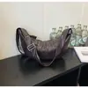 Bolsa de axila de alta qualidade e grande capacidade para mulheres, moda outono/inverno 2024, bolsa de bolinho simples e versátil, bolsa de ombro