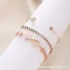 Pulsera Nueva Transfronteriza de Amazon para Mujer Europea y Americana Multicapa Retro Diamante Trenzado Pulsera Simple Pulsera