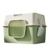 Caixa de Areia para Gatos Fechada, Vaso Sanitário Grande para Gatos, à Prova de Odores, Areia Anti-Respingo, Vaso Sanitário Extra Grande para Gatos UV, Caixa de Areia Extra Grande para Gatos