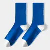 Calcetines de Ciclismo para Mujer de Alta Elasticidad, Transpirables y Amortiguadores, Calcetines Deportivos de Fitness Profesionales con Rizo, Calcetines de Media Caña Reflectantes para Ciclismo Nocturno para Hombre