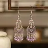 Pendientes de borla de diamantes con personalidad retro creativa de estilo chino, joyería con temperamento en forma de media luna, pendientes de moda, pendientes al por mayor