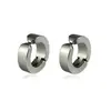 Pendiente de Acero Inoxidable de Calidad Multiestilo Transfronterizo para Hombres, Clip para Oreja, Pendientes de Acero de Titanio Antidesvanecimiento, Anillo de Oreja con Patrón Brillante para Mujeres