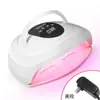 Lámpara de Uñas Sunx18Max de Doble Mano con Luz Roja Transfronteriza Lámpara de Secado de Uñas de Alta Potencia Esmalte de Uñas de Secado Rápido Gel Máquina de Fototerapia Led