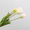 Tulipán artificial de plástico de simulación, flor transfronteriza, flor falsa, decoración del hogar, flor de simulación