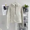 Sudadera de cuello medio estilo casual para mujer, otoño e invierno, nueva, casual, con forro polar, top tipo jersey, chaqueta corta con media cremallera