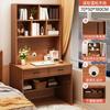 Escritorio de Madera Maciza Estantería de Libros Mesa Integrada Apartamento Pequeño Escritorio de Computadora para Adultos Escritorio para Oficina en Casa Escritorio de Dormitorio Escritorio de Escritura para Estudiantes