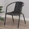 Mesa plegable de vidrio templado al por mayor, estilo moderno simple, adecuada para tienda de té con leche, familia, juegos de cartas al aire libre, simple