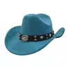 Sombrero de Vaquero de Gamuza Suave para Hombre y Mujer Nuevo de Invierno Transfronterizo Ala Ancha Bombín Sombrero Jazz Sombrero de Caballero Yzdjp044