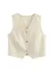 AliExpress transfronterizo nuevo para mujer venta al por mayor de comercio exterior ZRA en stock traje de pantalón y chaleco de algodón