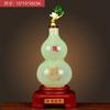 Ping An Ruyi Vaso de Jade Ornaments Par para Casa Sala de Estar Armário de Vinho Armário de TV Decoração Presente de Inauguração Nova Casa